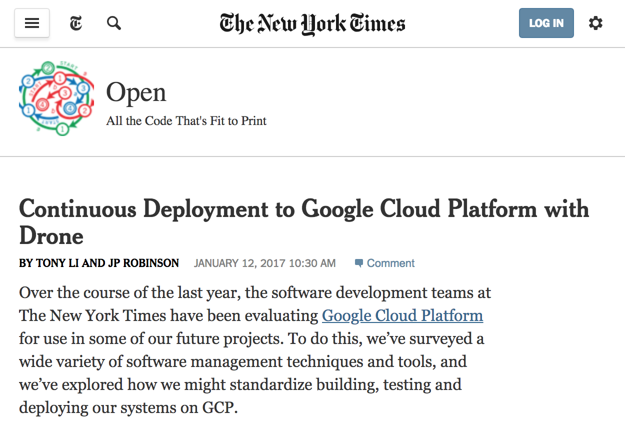 Continuous Deployment to Google Cloud Platform with Drone